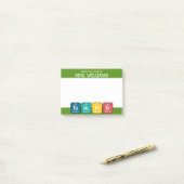 Post-it® Éléments de tableau périodique Enseignant de l'ort (Sur un bureau)