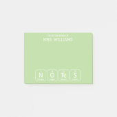 Post-it® Éléments du tableau périodique Notes d'orthographe (Devant)