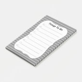 Post-it® Éléments personnalisés à faire sur rayures grises (Incliné)