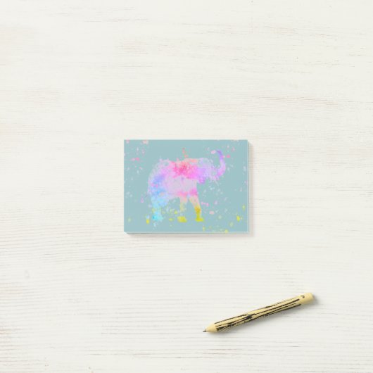 Post-it® Éléphant (Sur un bureau)