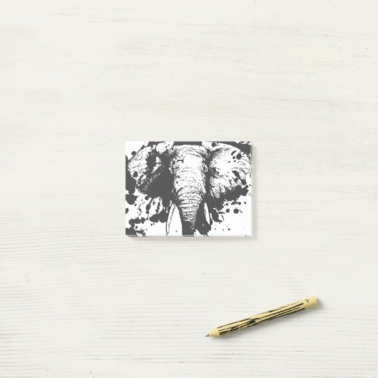 Post-it® Éléphant (Sur un bureau)