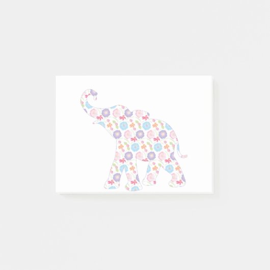 Post-it® Eléphant à l'aquarelle Motif unique (Devant)
