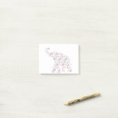 Post-it® Eléphant à l'aquarelle Motif unique (Sur un bureau)