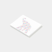 Post-it® Eléphant à l'aquarelle Motif unique (Incliné)