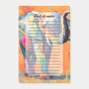 Post-it® Eléphant arc-en-ciel Abstrait