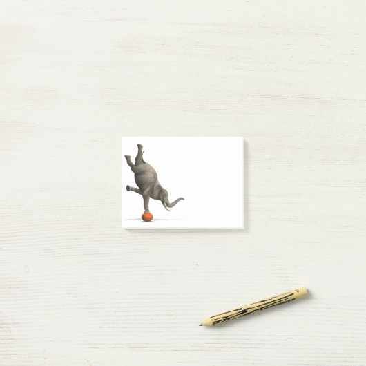 Post-it® Eléphant artistique (Sur un bureau)