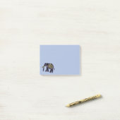 Post-it® Eléphant exotique (Sur un bureau)