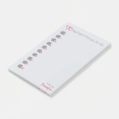 Post-it® Eléphant gris personnalisé "RElephant" (Incliné)