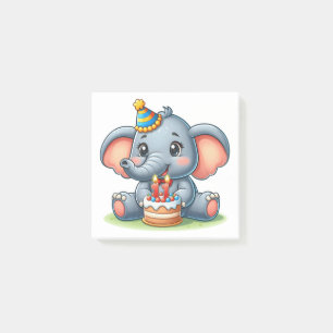 Post-it® Éléphant Mignon 11e Anniversaire