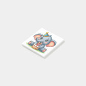 Post-it® Éléphant Mignon 11e Anniversaire (Incliné)
