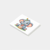 Post-it® Éléphant Mignon 11ème Anniversaire (Incliné)