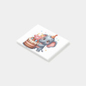 Post-it® Éléphant mignon 12e anniversaire (Incliné)