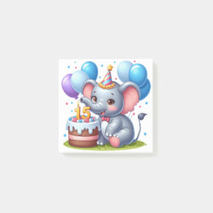 Post-it® Éléphant mignon 15e anniversaire