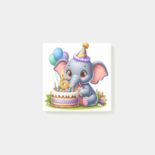 Post-it® Éléphant Mignon 6ème Anniversaire