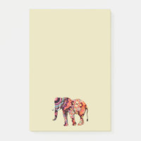 Eléphant multicolore coloré