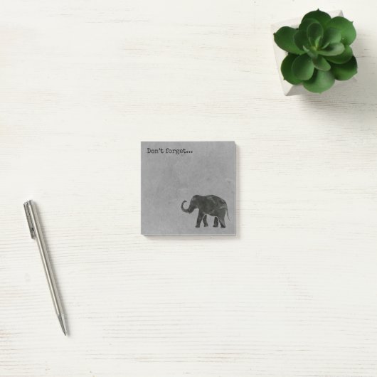 Post-it® Eléphant "n’oublie pas" (Bureau)