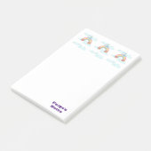 Post-it® Éléphant Notes, Nuages Floral (Incliné)