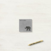 Post-it® Éléphant « n'oublie pas » (Sur un bureau)