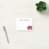 Post-it® Éléphant Républicain Nom ou Message Personnalisé (Bureau)