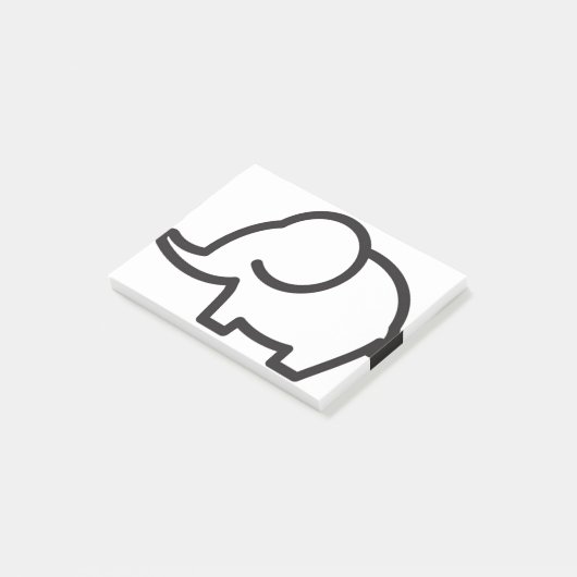 Post-it® Eléphant Stylisé (Incliné)