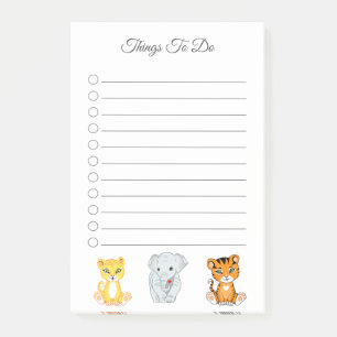 Post-it® Eléphant, Tigre Et Leopard À Faire