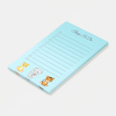 Post-it® Éléphant, Tigre & Léopard sur des choses à faire b (Incliné)