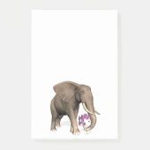 Post-it® Elephant With Pink Orchid (Devant)