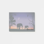 Post-it® éléphants africains de l'aube - (Devant)
