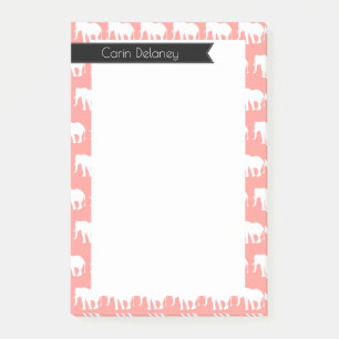 Post-it® Eléphants blancs chic de Bohême   Personnalisé