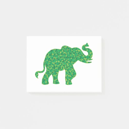 Post-it® Éléphants Shamrock (Devant)