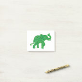 Post-it® Éléphants Shamrock (Sur un bureau)