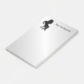 Post-it® Élevage de l'étalon noir / Cheval sur argent (Incliné)