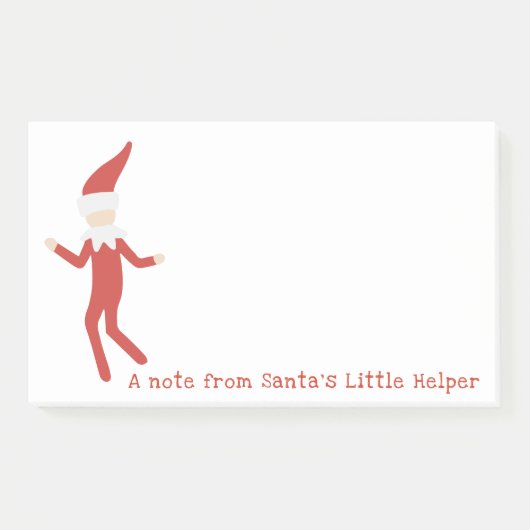 Post-it® Elf doux et idiot de Père Noël personnalisé (Devant)