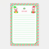 Post-it® Elf List & Green, Red & White Frame (Devant)