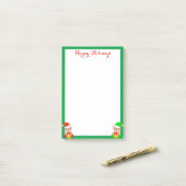 Post-it® Elfes mignonnes en blanc (Sur un bureau)