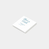 Post-it® Elle est un nom de week-end de célibataire bleu da (Incliné)