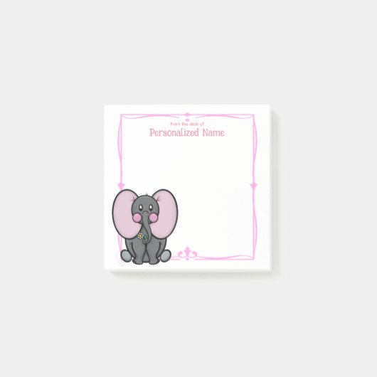 Post-it® Ellie Phant Pink (Devant)