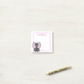 Post-it® Ellie Phant Pink (Sur un bureau)