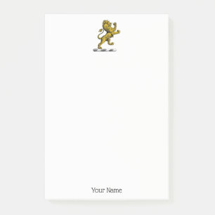 Post-it® Emblème de cimier au lion héraldique debout C