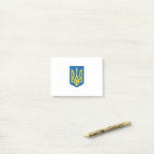 Post-it® emblème de l'Ukraine (Sur un bureau)