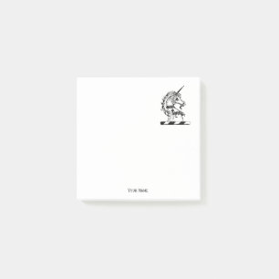 Post-it® Emblème de tête de l'licorne héraldique
