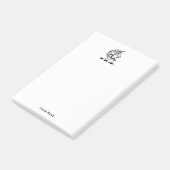 Post-it® Emblème de tête de l'licorne héraldique (Incliné)