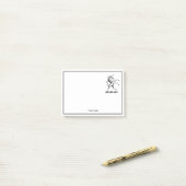 Post-it® Emblème d'élevage de l'Unicorne héraldique (Sur un bureau)