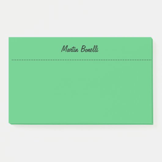 Post-it® Emerald Green Plain Business (Devant)
