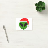 Post-it® emoji alien père Noël vert (Bureau)