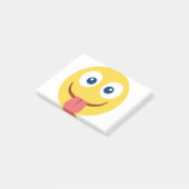 Post-it® Emoji de langue coincée (Incliné)