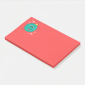 Post-it® émoji de Noël sourire (Incliné)