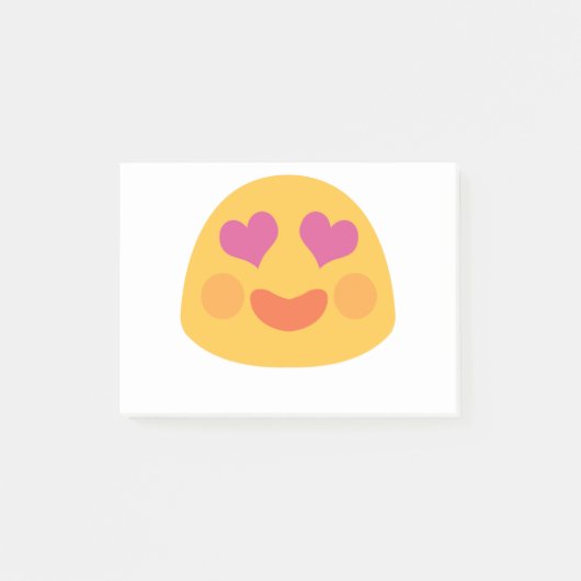 Post-it® Emoji des yeux du coeur (Devant)