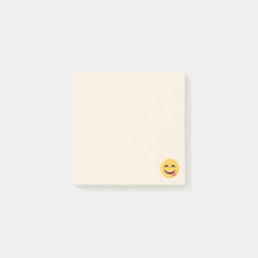 Post-it® Emoji satisfaisant font face (Devant)