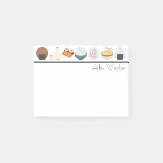 Post-it® Emojis japonais pour la nourriture et les boissons (Devant)